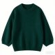 Forest Green Crew-Neck Oversize Sweater