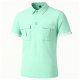 Men's Mint Green Double-Pocket Polo Shirt